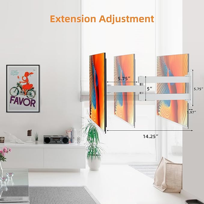 TV Wall Mount, Bracket for Most 13-32 inch LED, LCD Monitor and Plasma TVs, Max VESA 100x100mm by XINLEI, White (MA1330W)