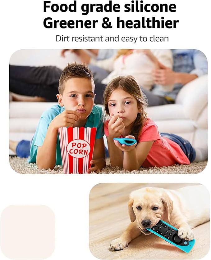 【3-Pack】 Climberer FireStick4K Max Remote Case Cover-Compatible with Insignia/Hisense & Toshiba TVs | Glow in The Dark
