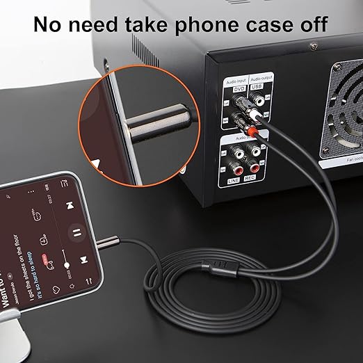 CableCreation 3.5mm to RCA Cable 3ft 2Pack, 3.5mm TRS Male to 2RCA Male Stereo Y Splitter RCA Cord Compatible with Echo Dot, Smartphone, MP3, Tablet, Stereo Receiver, Car, Speaker, HDTV ect, 1M