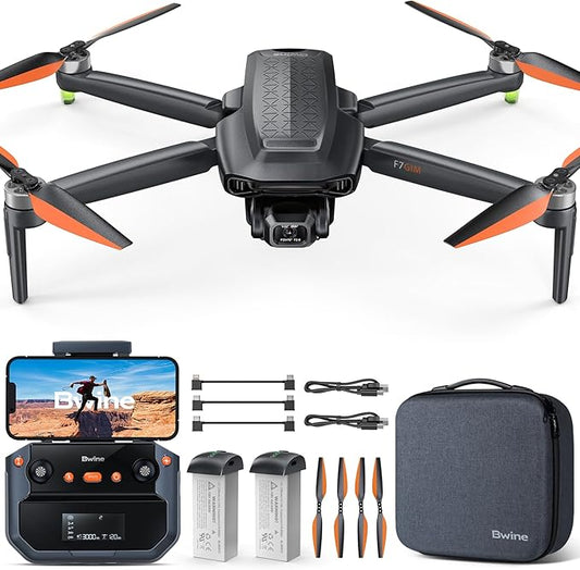 Bwine F7GIM Pro Drone with 6K UHD Camera, 3-Axis Brushless Gimbal, 4K/30fps Video, GPS Smart Control for Adults and Beginner, Plus 70Mins Flight Time, 10000Ft FPV Digital Transmission and TOF Safety Support