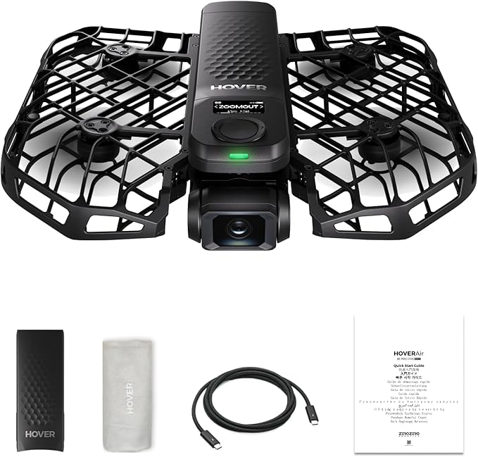 X1 PRO 4K Action Flying Camera, Foldable Drone with Camera with 42 KM/H Follow Speed, 10+ Fully Automatic Flight Modes, Fly Anywhere with OmniTerrain, SmoothCapture 2.0(Standard)