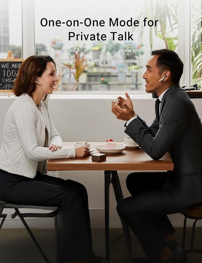 Timekettle W4 Translation Earbuds,for Global Business & Relationships,Bone-Voiceprint Sensor for Clear Voice in Noise, AI Auto-Correction,Protected Privacy with GDPR,Instant Setup via iOS/Android APP