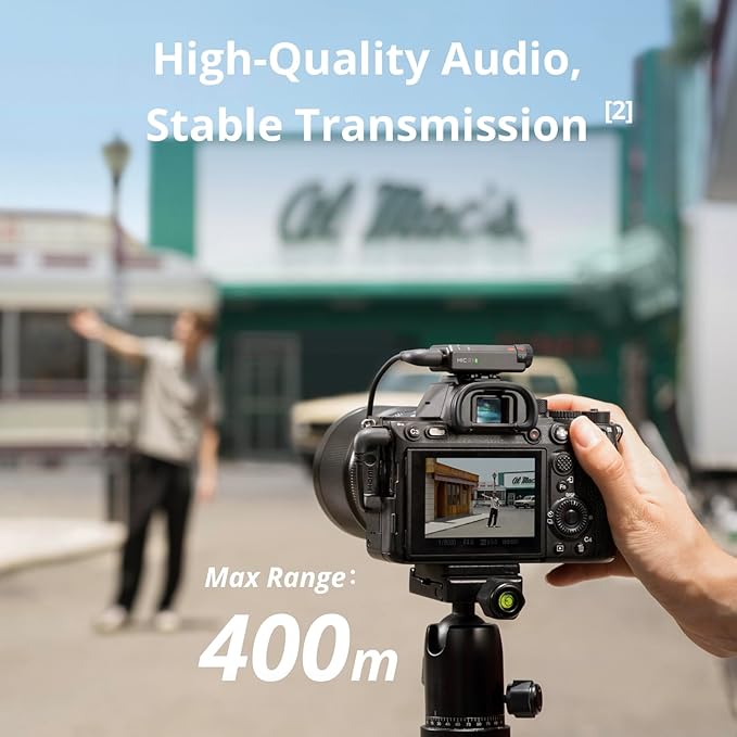 DJI Mic Mini (2 TX + 1 RX), Detail-Rich Audio, Wireless Lavalier Microphone for Camera/Android, 2-Person Vlog, Team Production