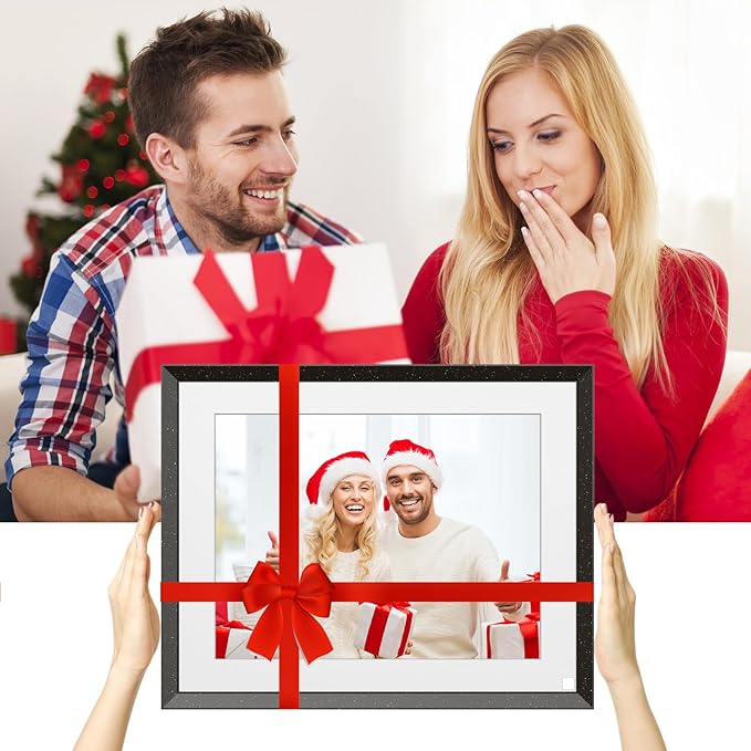 Smart Digital Picture Frame WiFi-Cloud-Photo-Frame - 9.7 inch IPS Touch Screen Digital Frame 32GB, Motion Sensor, Auto Rotate, Full Function, Share Photo Video via App Email Anywhere, Gift for Mom Dad