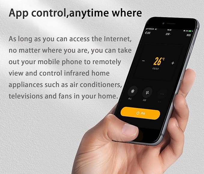 Tuya Smart WiFi IR Remote Control for TV DVD Air Conditioner AUD,All in One Infrared Universal Remote Controller,Compatible with Alexa Google Home (Blue IR)