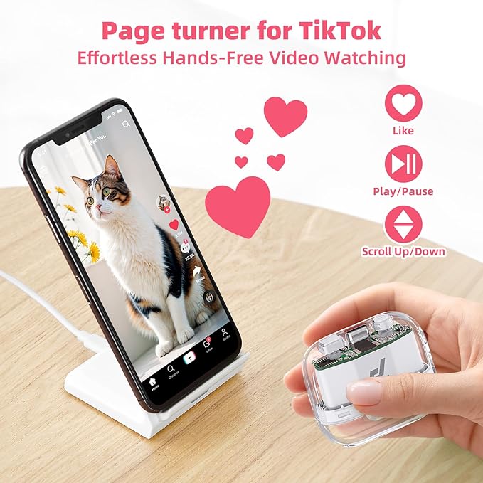 Promise Wireless Earbuds Bluetooth5.3 Earphones,40Hrs Play, ENC Noise Cancelling Mic,13mm Deep Bass,Remote Control for TikTok,YouTube Shorts Like,Smart Phone Laptop Computer Sports Headphones(White)