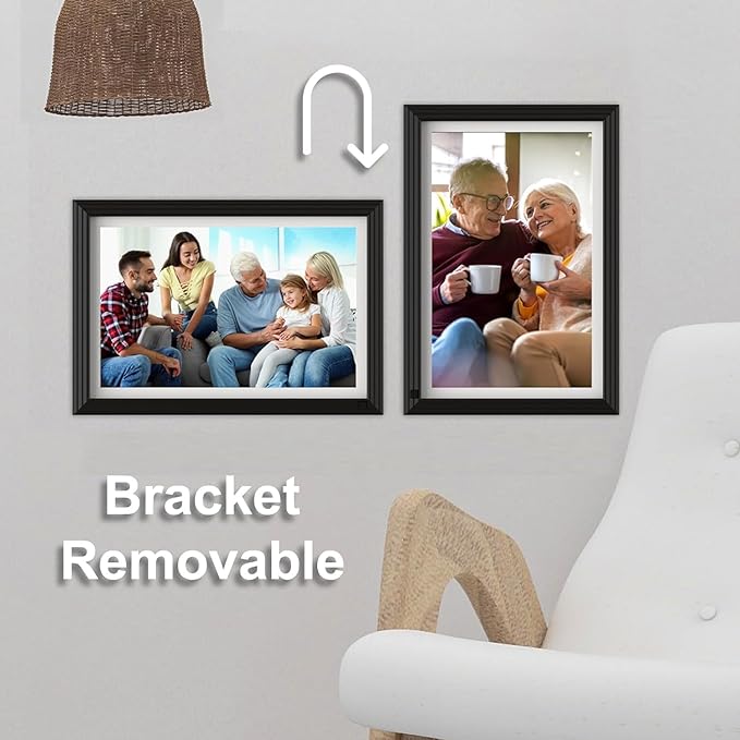 Wireless Digital Picture Frame 10.1"-WiFi-Photo-Frames - Smart Electronic Photo Display 32GB,1280 * 800 Touch Screen, Wall Mountable, Share Photo Video Via App, for Boyfriend Girlfriend