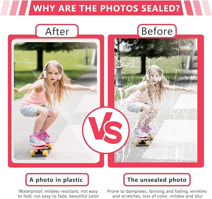 Index Card Laminating Pouches100-Pack, 3x5 Laminating Pouches, 5 Mil Heat Sealing Laminating Pouches - for Recipe Cards, Work Permits, ID Cards, Student Badges & File Cards