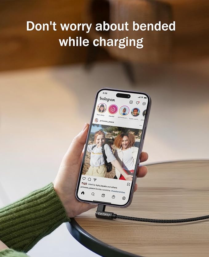 USB C to Lightning Cable for iPhone 2Pack 6FT Right Angle 90 Degree Charging Cable Long Nylon Braided USB C iPhone Charger Compatible with iPhone 14/13/Pro/ 12/Max/11/XS/XR/8/Plus