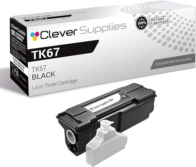 CS Replacement Toner Cartridge Compatible with Kyocera-Mita TK67 Black FS-3820, FS-3820N, FS-3830, FS-3830N Black