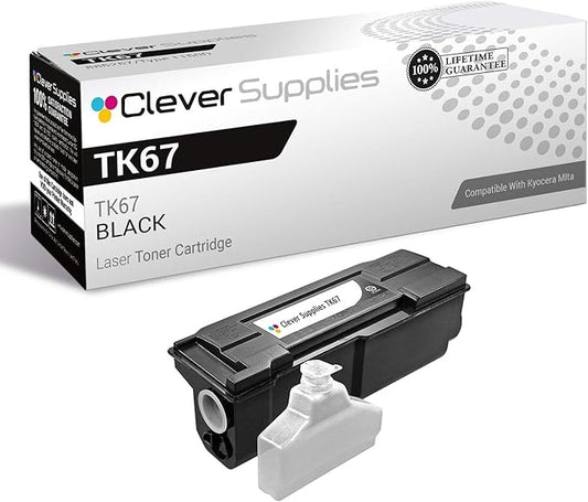 CS Replacement Toner Cartridge Compatible with Kyocera-Mita TK67 Black FS-3820, FS-3820N, FS-3830, FS-3830N Black