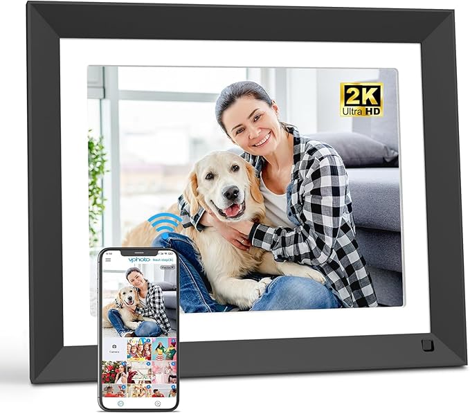 FULLJA Dual-WiFi Digital Photo Frame - 11-inch 32GB 2K Smart Digital Picture Frame, Motion Sensor, Full Function, Sharing Photos and Videos via App/Email Instantly, Unlimited Cloud Storage