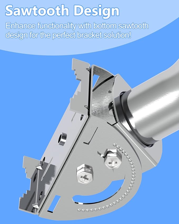 Universal Antenna Pole Mount, 12''(H) - Φ1.38‘’ Stainless Steel 430 Pole and Wall-Mounted Mounting Bracket Mast Kit for Outdoor TV Antennas, Access Point, Weather Station, Wireless Bridge CPE and More