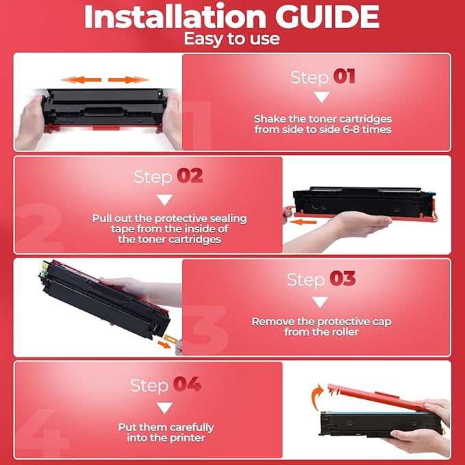 067H Toner Cartridge Set 067 Mf656Cdw Mf652Cdw High Yield Compatible for Canon 067H Toner Cartridge Set for Canon Color imageCLASS Mf656Cdw Mf654Cdw LBP632Cdw MF650C Mf653Cdw LBP630C Printer 4 Pack