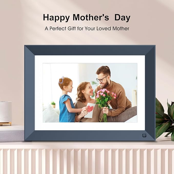 WiFi Digital-Picture-Frame 10.1" Electronic Photo-Frame - 16GB, IPS Touch Screen, Motion Sensor, Auto-Rotate, Instantly Sharing Photo Video Via App, Email, Free Cloud, Personalized Gift for Boyfriend