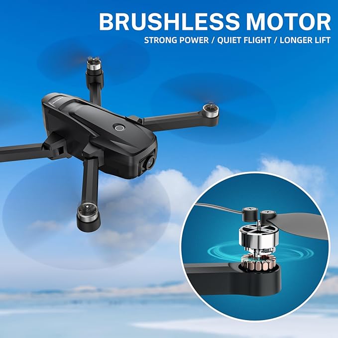 H330 Drone with Camera 4K, 5G Long Range WiFi FPV for Adult Beginners and Kids, Brushless Motor, Optical Flow, Altitude Hold,30 Mins Fly Time Remote Control RC Quadcopter with 2 Batteries