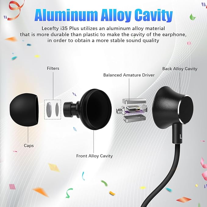 Neckband Bluetooth Headphones, 200H Extra Long Playtime Wireless Stereo Neckband Earbuds with Microphone, Waterproof Balanced Armature Drivers in Ear Headset for Sports/Workout (Silver)