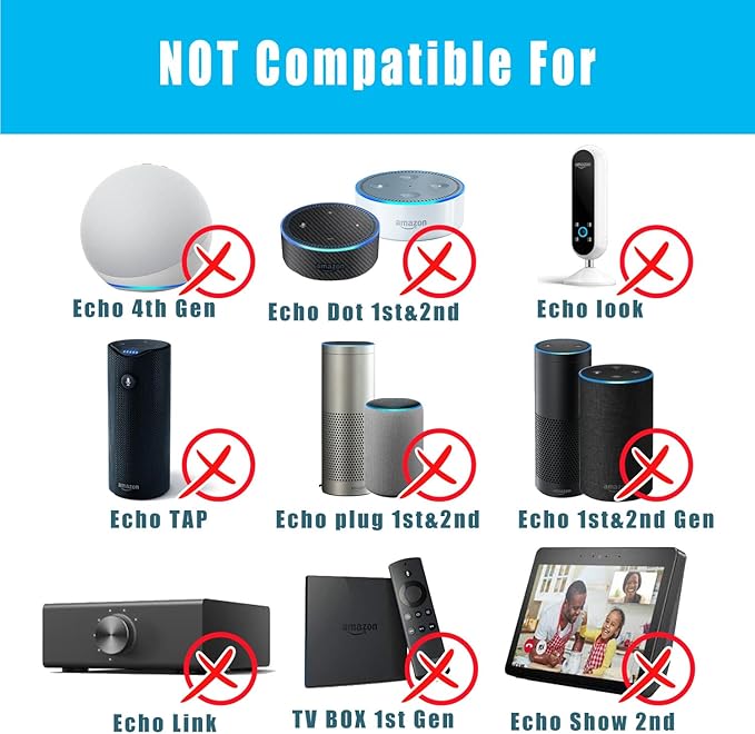 15W Power Cord Replacement for Alexa Dot 3rd Gen/4th Gen/5th Gen/Kids Edition/TV Cube/Show 5/ Echo Pop/C78mp8/GP92NB Charger, Adapter Charger Power Cord, 6.5Ft Black