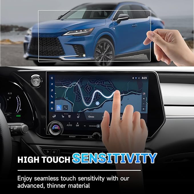 SXCY for 2025 Lexus RX350 Anti-Glare Matte Screen Protector 14 Inch for 2023-2025 RX350 Accessories Navigation Screen Protector 9H Tempered Glass