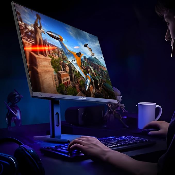 27 Inch 4K Gaming Monitor IPS, UHD 3840 x 2160p 144Hz PC Computer Monitors IPS Screen for Home & Office, HDMI, DisplayPort, Wall Mount Compatible