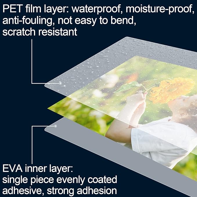 HERKKA 100 Pack Laminating Sheets, Holds 8.5 x 11 Inch Sheets, 5Mil Clear Thermal Laminating Pouches 9 x 11.5 Inch Lamination Sheet Paper for Laminator, Round Corner Letter Size