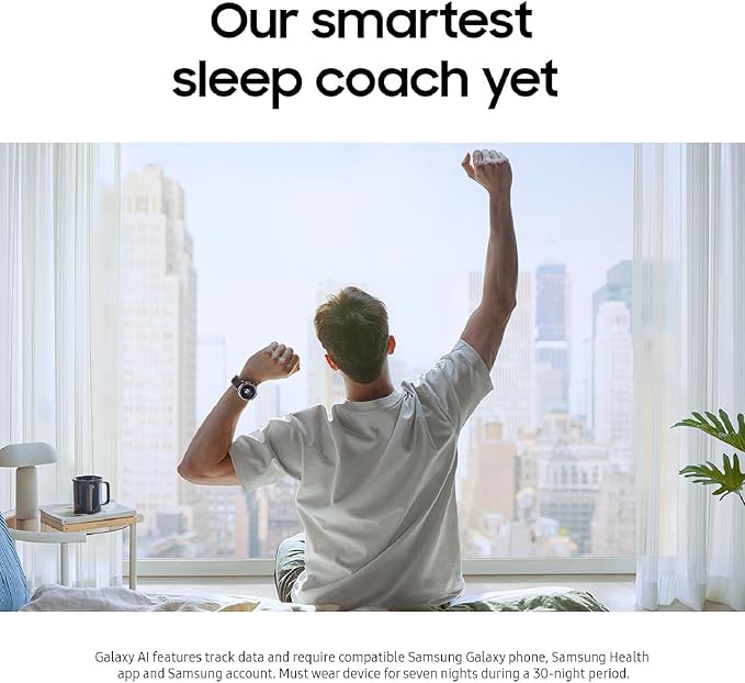 Samsung Galaxy Watch 8 Classic (2025) 46mm LTE Smartwatch, Cushion Design, Rotating Bezel, Quick Button, Sleep Coaching, Running Coach, Energy Score, Black [US Version, 2 Yr Warranty]