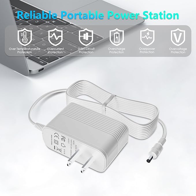 15W Power Adapter Replacement for Amazon Alexa Dot 3rd Gen, Dot 4th Gen, Dot 5th Gen 2022, Echo Pop, Echo Show 5, Echo Spot and Fire TV Cube Adapter Power Cord