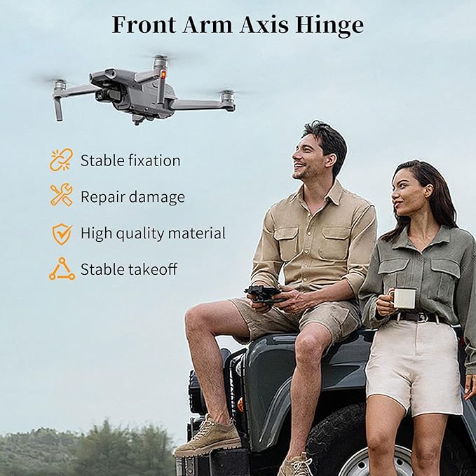 Front Arm Axis Replacement Kit, Replacement for DJI Mini 4 Pro Mini 3 Drone Parts, Arm Hinges Shaft with Tools