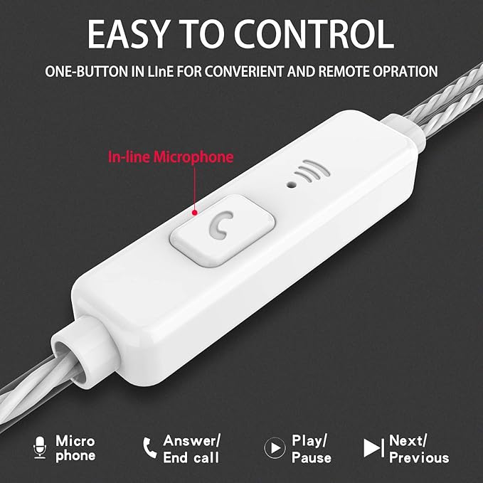 VPB Heavy bass Earphone Color Call with Mic Stereo Earbud Headphones Mixed Colors (Black + White + Pink + Green 8 Pairs)