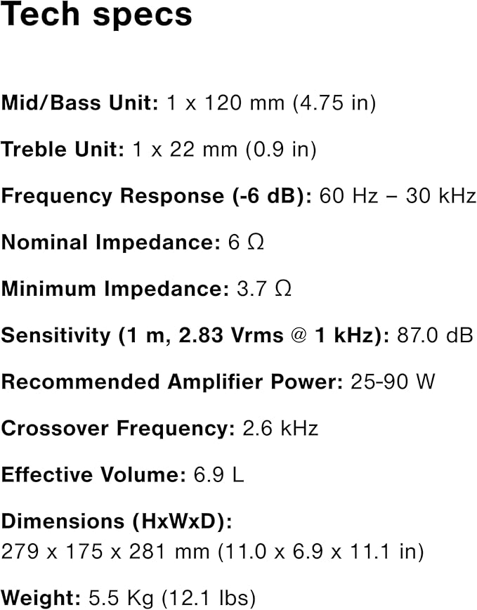 Q Acoustics 3020c Bookshelf Speakers Pair Satin White - 2-Way Reflex Enclosure Type, 4.75" Bass Driver, 0.9" Tweeter - Stereo Speakers/Passive Speakers for Home Theater Sound System
