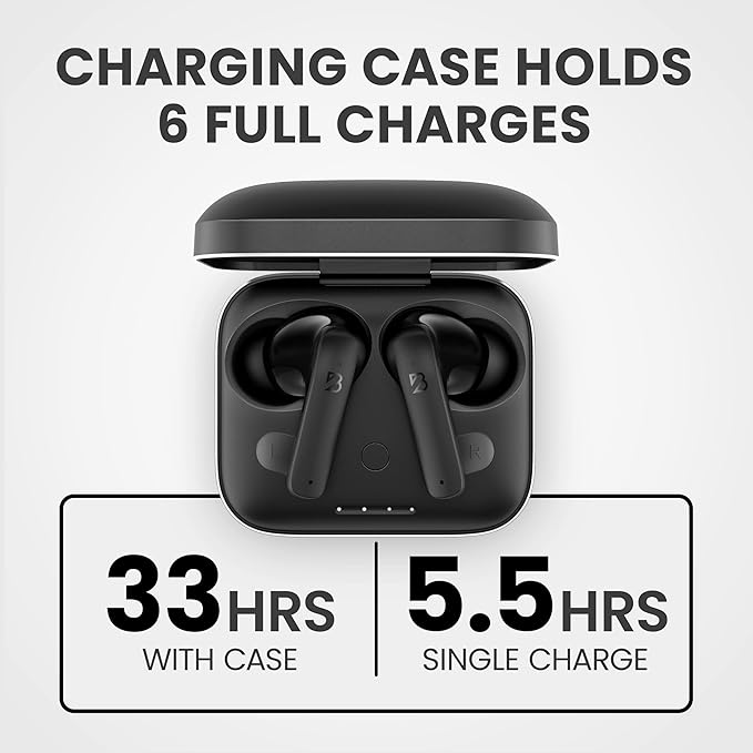 Back Bay Audio [USA-Based iPhone + Android Wireless Earbuds Bluetooth V5.3, Sweatproof Air Buds for Android Phones, Small Sports Bass Earphones with Wireless Mic for iPhone iOS, Bluetooth Earphones