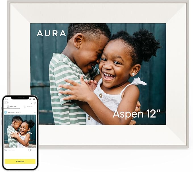 Aspen 12" | Aura's Most Versatile HD Digital Picture Frame