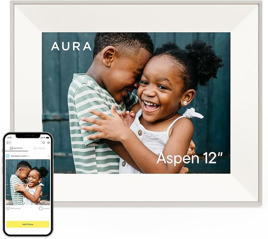 Aspen 12" | Aura's Most Versatile HD Digital Picture Frame