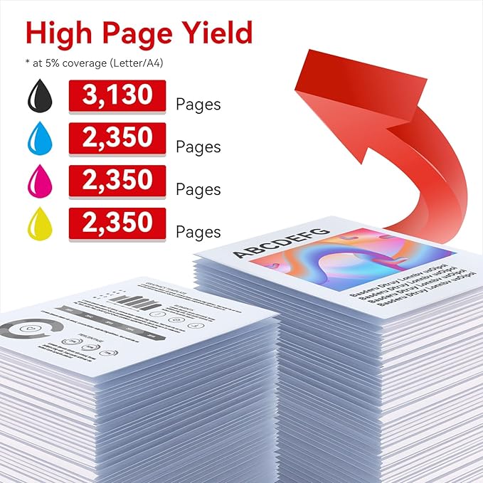 MYTONER 067H 067 Toner Cartridge Set Compatible Replacement for Canon 067H 067 Toner Cartridge High Capacity for imageCLASS MF656Cdw LBP632Cdw MF654Cdw MF653Cdw LBP633Cdw Printer (4 Pack 067H Ink)