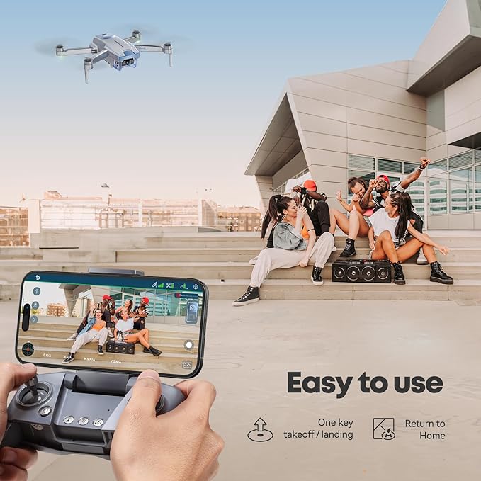 V11MINI Drones with Camera for Adults 4K,Under 249g,60-Min Flight Time with 2 batteries,5GHz Transmission,GPS Auto Return,Follow Me,4K FPV Drone,Foldable and Lightweight,Ideal for Beginners,Adults