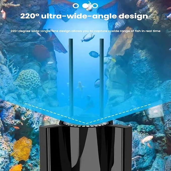 Fishing Camera Waterproof Fish Finder with Enhanced Vision Ultra-Wide Lens, Underwater Fish Finder for Ice, Lake Offshore Angling, IP68 Waterproof Underwater Camera for Fishing, 4.3-Inch