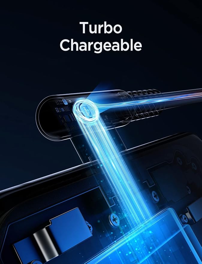 AINOPE USB C Cable 60W 2-Pack 6.6ft Nylon Braided USB C to USB C Cable Type C Charger Fast Charging Right Angle USBC Cable Charger Cord for iPhone 16 Pro Max 15 Plus Samsung S24 S23 iPad Pro Black