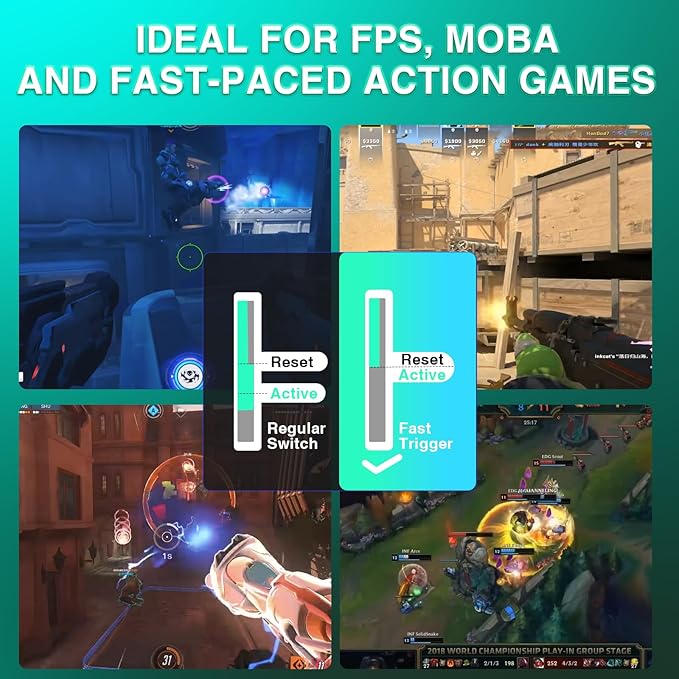 AULA WIN68 HE MAX - Hall Effect Gaming Keyboard with Magnetic Switch, Adjustable Actuation Fast Trigger Mode, 8KHz Polling Rate, RGB Backlit Wired Mechanical Gaming Keyboard 60 Percent