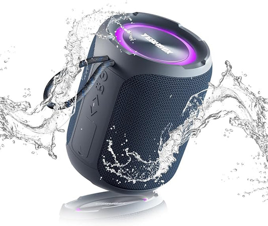 Portable Bluetooth Speaker with Stereo, IPX7 Waterproof, Bluetooth 5.3 with 4-in 1 BT/Aux/TF-Card/U Disk Input, 40W Wireless Speaker for Outdoor/Home/Party/Electronic Gadgets