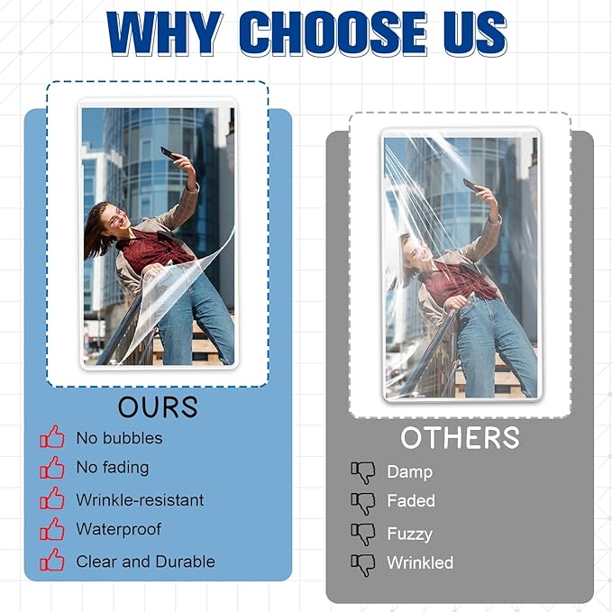 1000 Pack 5mil 2.25“x3.75" Thermal Laminating Pouches Badge Laminate Pouches Clear Laminated Luggage Tags Printable Laminator Pouches for Business Permits Cards (1000, 2.25"x3.75"-5mil)