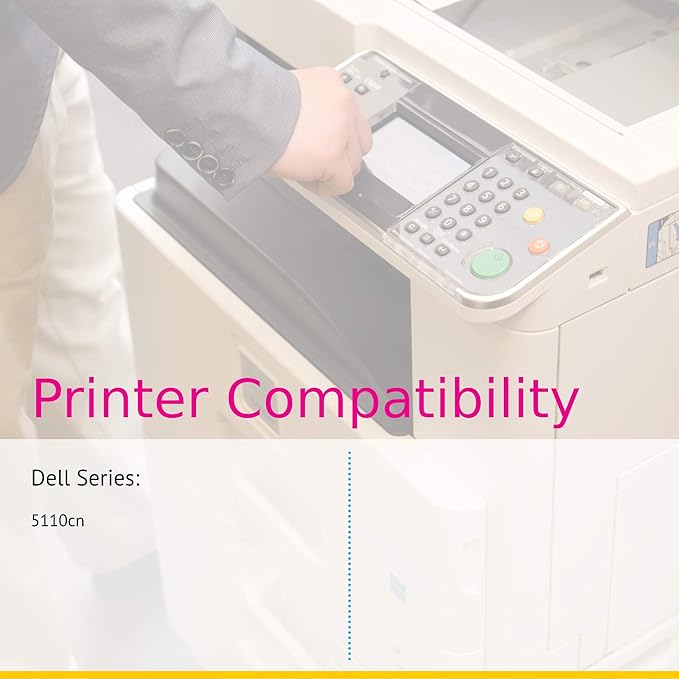 CS Replacement Toner Cartridge Compatible with Dell 5110-HY 310-7895 Yellow Color Laser 5110cn High Yield