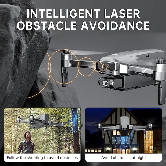 X-Verse SJRC F22 S2+ XR Drones with Camera for Adults 4K, RC Screen, 6KM RC Distance, 2 Axis Gimbal +EIS+Repeater, Professional Drone with Obstacle Avoidance, 3 Batteries for 120min Max Flight Time