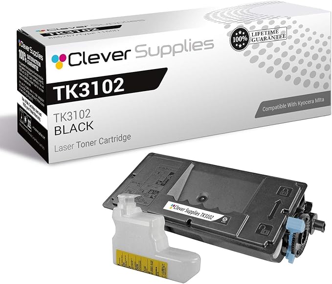 CS Replacement Toner Cartridge Compatible with Kyocera-Mita TK3102 Black ECOSYS M3040idn, ECOSYS M3540idn, FS-2100DN Black