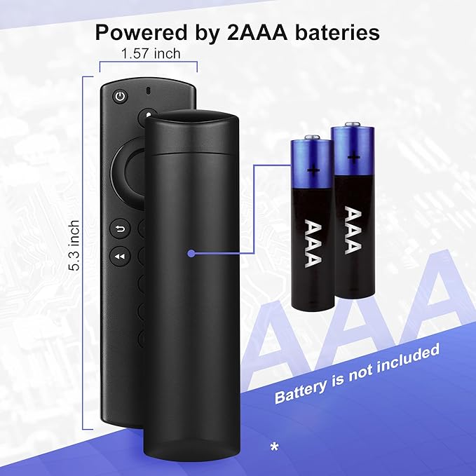 Voice Remote Replacement for Smart TVs Stick (2nd Gen/4K/Lite),TV Cube (1st/2nd Gen),Smart TV(3rd Gen)