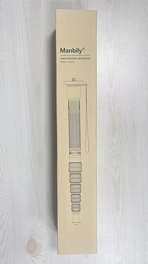 Manbily Camera Monopod Aluminum Portable Compact Lightweight Travel Monopod with Carrying Bag Walking Stick Handle,for DSLR Canon Nikon Sony Video Camcorder,6 Sections up to 61-in (A-555L)