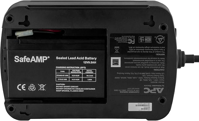 UPS 9.5Ah, 12V Replacement Battery RBC17 Compatible with APC UPS Models E650G1, BE750G, BR700G, BE850M2, BE850G2, BX850M, BE650G, BN600, BN700MC, BN900M, ... (1 Pack)