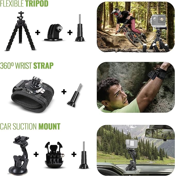 GoPro HERO13 (Hero 13) Black - with 50 Piece Accessory Kit and 2 Extra Batteries + 64GB Card - Waterproof Action Camera - 5.3K HDR, 27MP Photos, 1/1.9" Sensor, Live Streaming, Webcam, Stabilization