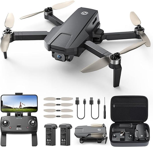 Holy Stone HS720S GPS Drone with Camera for Adults 4K Video, under 249g, 5G 2KM Tranmisson, Smart Fly, Follow Me, 2 Batteries 42-Min Flight Time, Auto Return, Beginner Friendly Mode