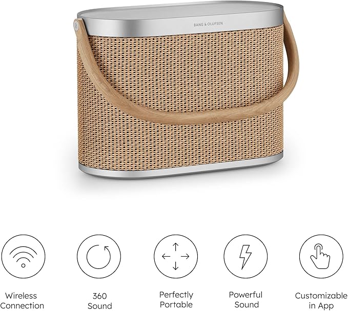 Bang & Olufsen Beosound A5 - Portable Bluetooth Speaker with Wi-Fi Connection, Carry-Strap, Nordic Weave