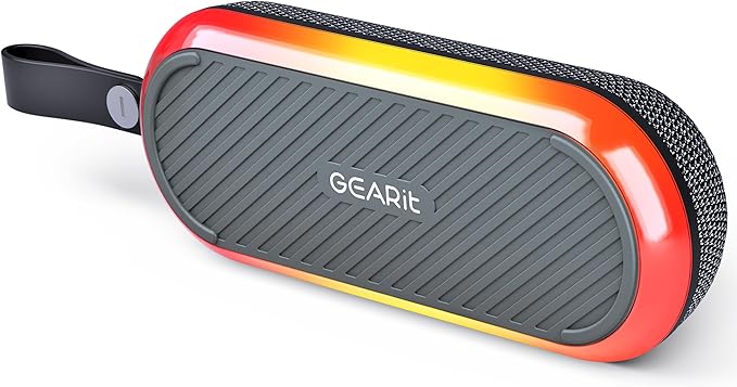 GEARit SoundBrick Wireless Golf Speaker w/ 16W Audio Power - IPX6 Waterproof Bluetooth Speaker - RGB Lights & TWS Pairing - Magnetic Outdoor, Indoor Speakers Bluetooth